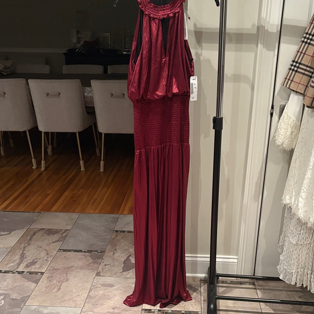 Ina Burgundy Maxi Dress